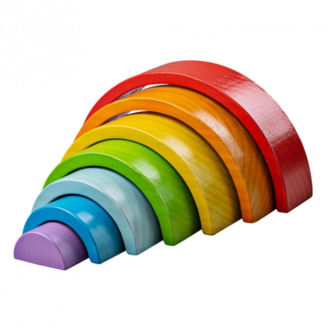 Bigjigs Baby Arc-en-ciel en bois empilable petit