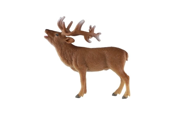 Cerf européen en plastique zooted 13cm dans un sac