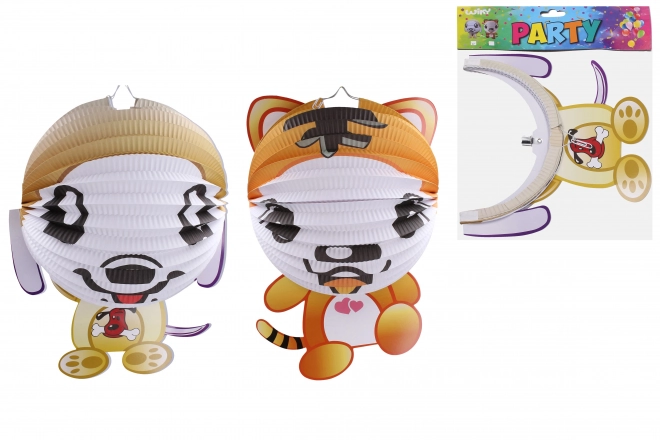 Lampion Boule 25 cm Chat ou Chien