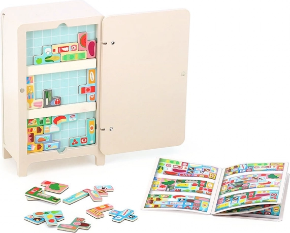 Vilac Jeu magnétique en bois Range-le correctement, design d’Ingela P. Arrhenius