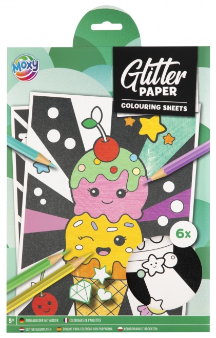 Livres à colorier brillants taille A4