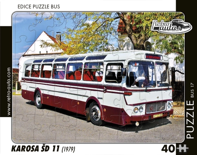 Puzzle Retro-voitures Bus Karosa ŠD 11 40 pièces