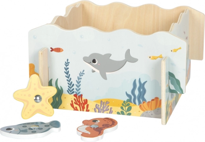 Petite jambe jeu de pêche de poissons