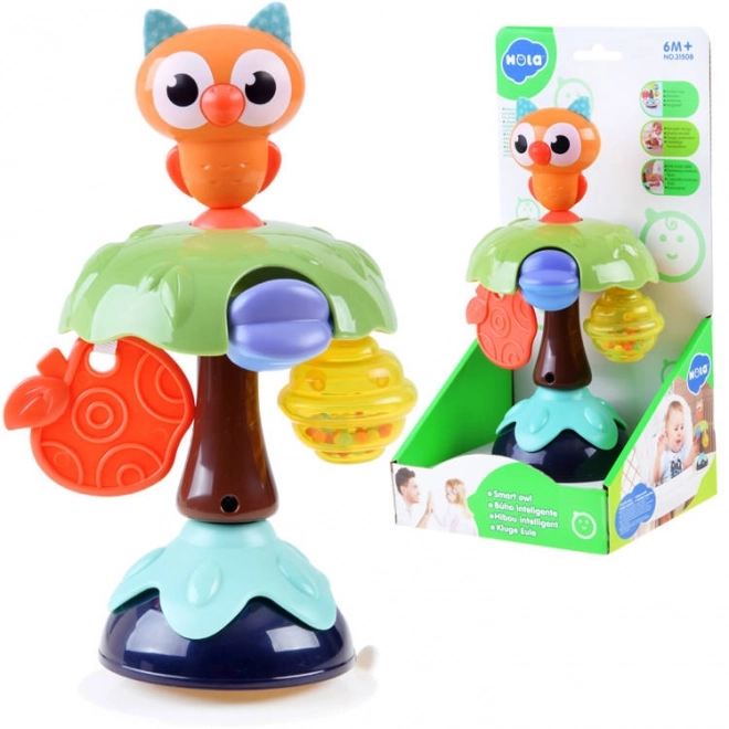 Hochet magique avec ventouse Chouette