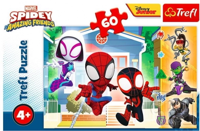 Puzzle 60 pièces Dans le monde de Spidey Spiderman