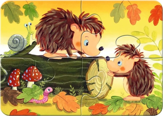 Mon premier puzzle animaux de la forêt 4 en 1