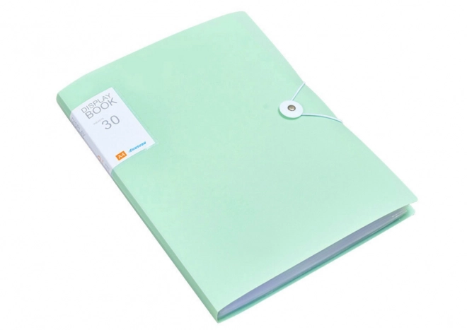 Classeur en plastique avec élastique vert A4