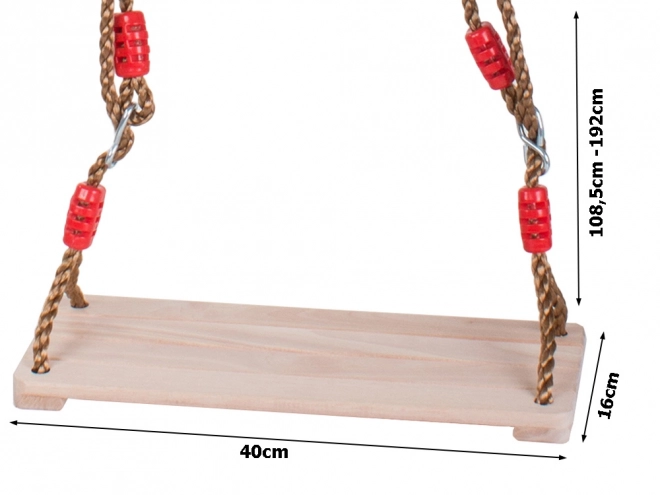 Siège de balançoire en bois pour enfant