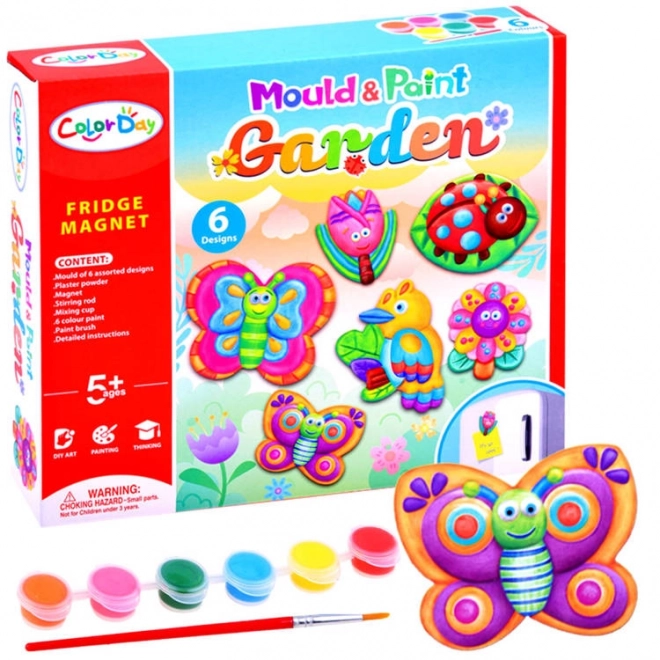Kit créatif pour fabriquer des aimants - jardin DIY