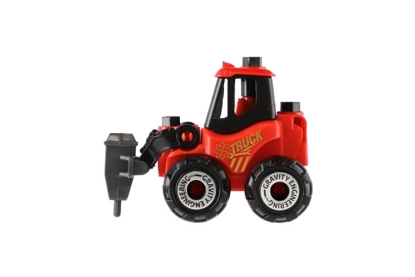 Jeu de construction auto en plastique avec roue libre