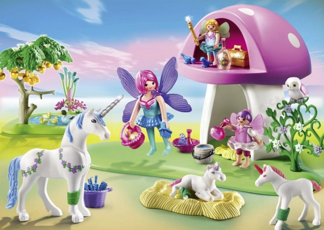 Playmobil Fées avec maison en forme d'amanite