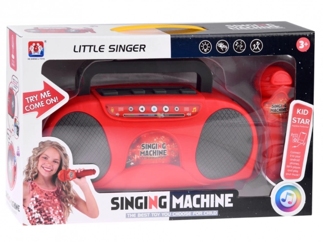 Radio pour enfants avec haut-parleur sans fil et microphone