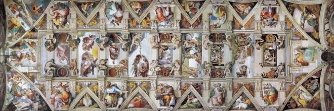 Puzzle panoramique Plafond de la chapelle Sixtine 1000 pièces EUROGRAPHICS