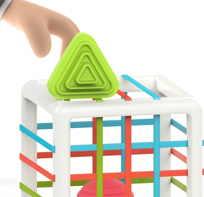 Woopie Cube Élastique Sensorielle Pour Enfants avec Formes Colorées