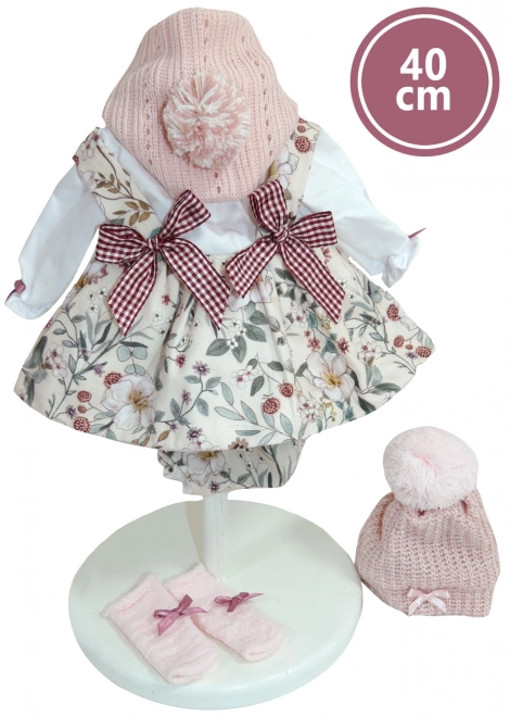 Llorens 540C CARLA - poupée réaliste avec corps en tissu doux - 40 cm