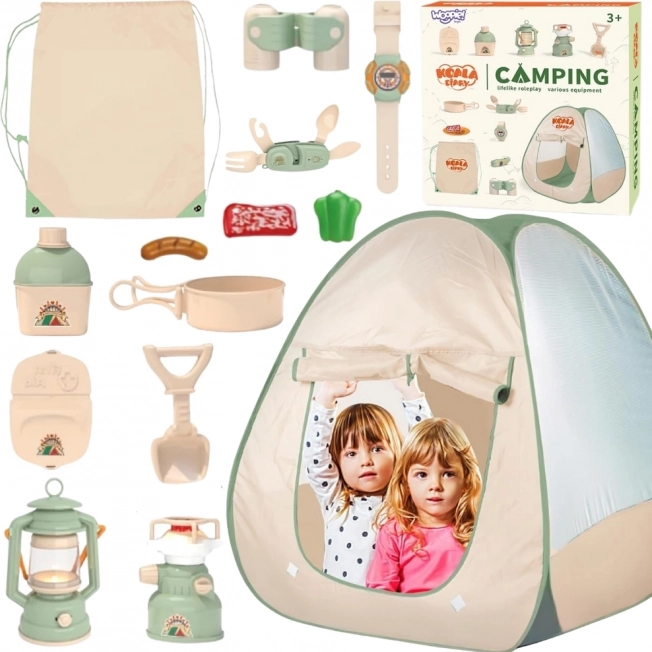Woopie Tente de Camping pour Petits Explorateurs XXL 15 pcs
