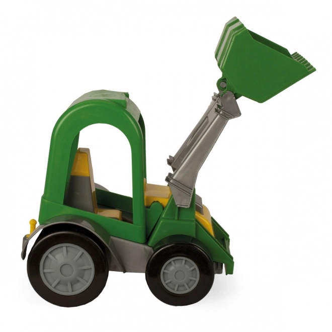 Tracteur avec chargeur et remorque Wader