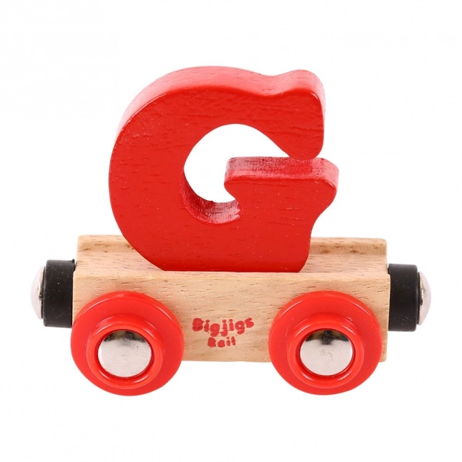 Bigjigs Rail wagonnet en bois - lettre G