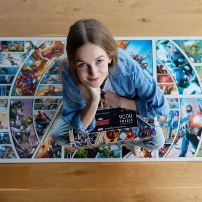 Puzzle 9000 pièces Marvel à travers l'Univers des Comics