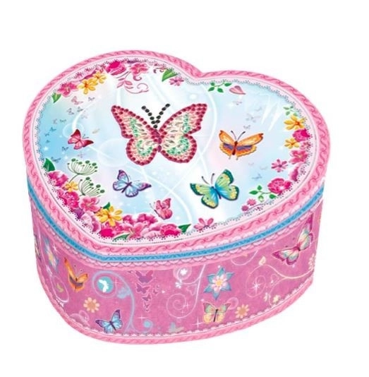 Boîte à musique Pecoware cœur - Papillons