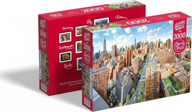 Puzzle Cherry Pazzi Dobrés Časy: New York 1000 pièces