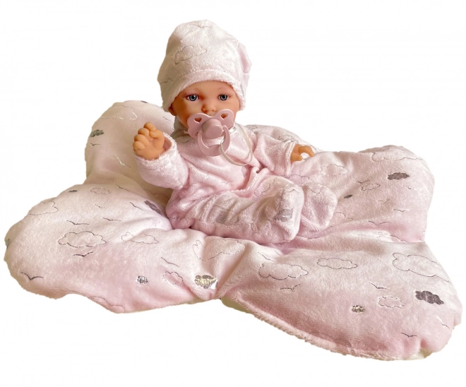 Antonio Juan 1235 PETIT - poupée réaliste bébé avec fonction de mouvement spéciale et corps en tissu doux - 27 cm
