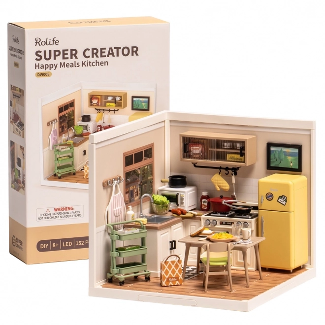 Miniature RoboTime Maison de Poupée Cuisine de Happy Meals