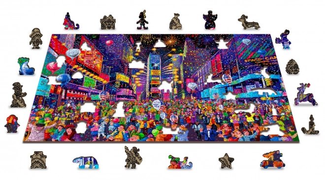 Puzzle en bois Wooden City Silvestre 2 en 1, 505 pièces EKO