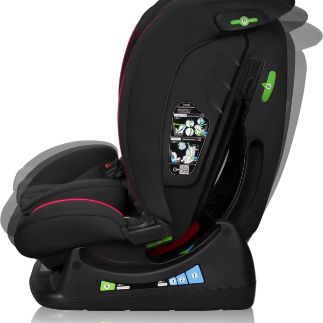 Siège Auto Enfant Lionelo Aart i-Size Noir Rouge 40-150 cm