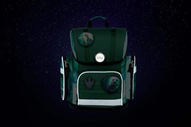 Ensemble scolaire Baagl Ergo Dino: cartable, trousse et sac