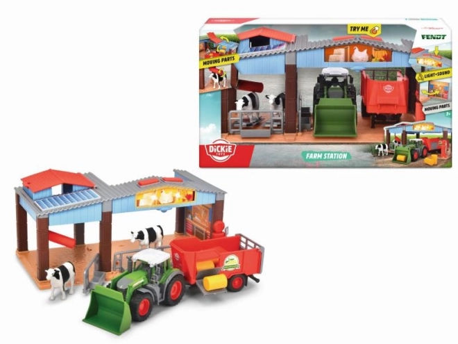 Ferme avec tracteur Fendt