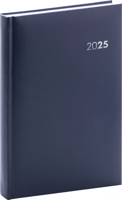 NOTIQUE Agenda Journalier Balacron 2025, bleu foncé, 13 x 18 cm