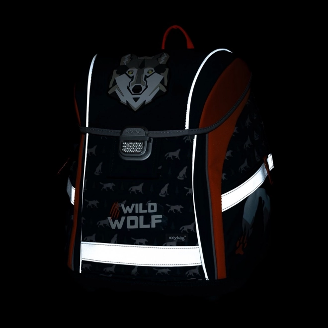 Ensemble scolaire 3 pièces PREMIUM LIGHT loup