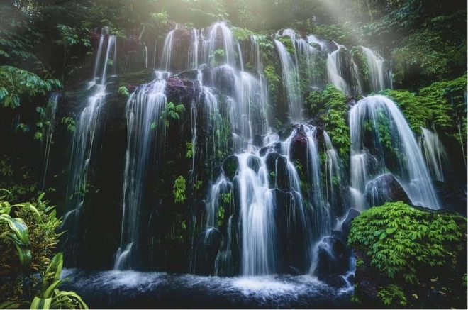Puzzle Ravensburger Waterfall Retreat Bali 3000 pièces