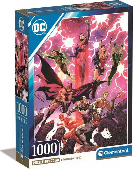 Puzzle 1000 pièces Compact DC Comics Ligue de la Justice (Justice League)