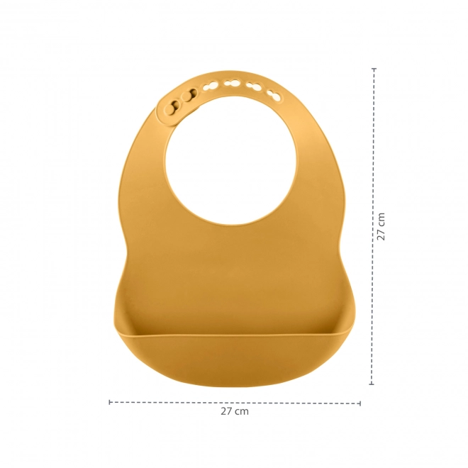 Bavoir en silicone, Sable Beige
