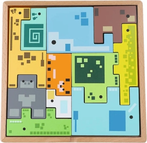 TREFL puzzle en bois – casse-tête Pixel Gang