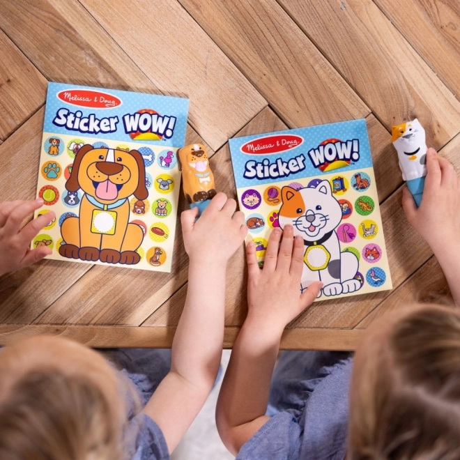 Sticker WOW! Double pack avec autocollants - Chien et Chat (900 autocollants)