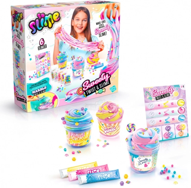 So Slime set de fabrication de slimes marbrés Sweety Twist
