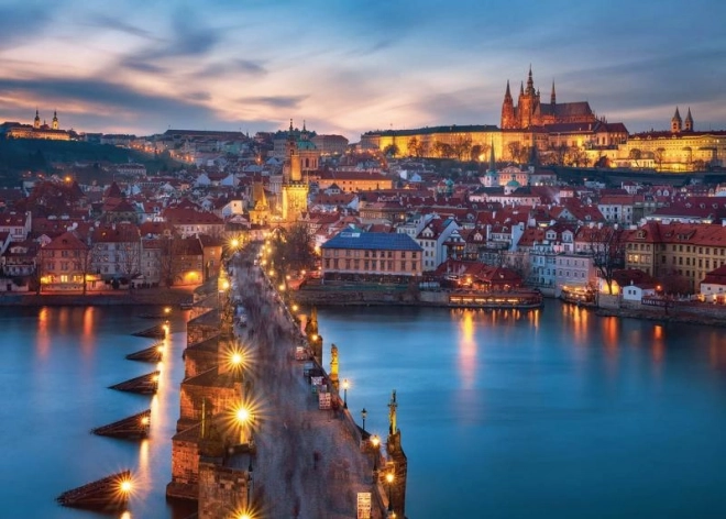 Puzzle Vue de Prague la Nuit 1000 pièces