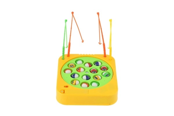 Jeu de pêche/jeu de société 16x17,5cm à piles dans une boîte 16x22x3,5cm