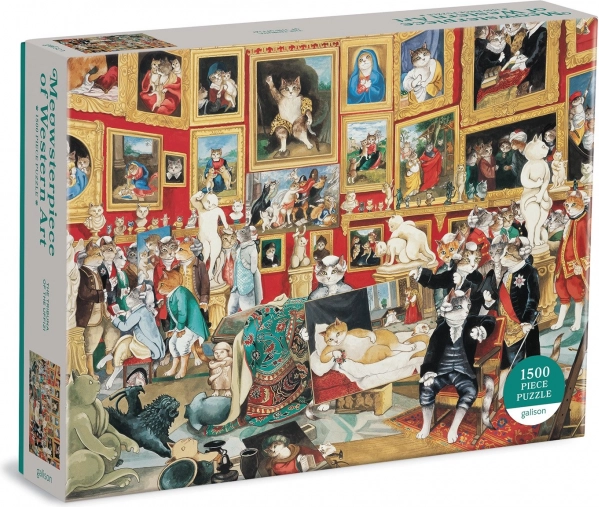 Puzzle 1500 pièces – La Tribune des Offices avec des chats par GALISON