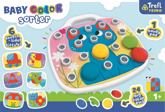 Mosaïque colorée pour enfants en plastique dans une boîte 40x27x6cm 12m+