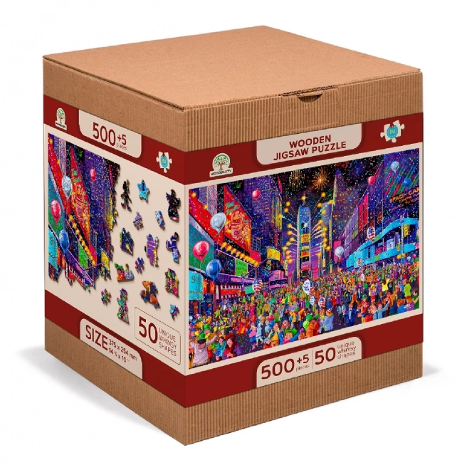 Puzzle en bois Wooden City Silvestre 2 en 1, 505 pièces EKO