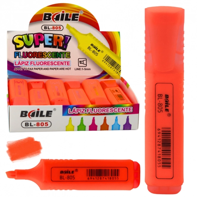 Surligneur néon intense orange