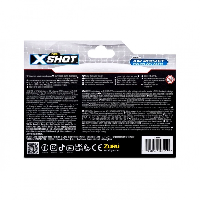 Munitions en mousse de remplacement X-Shot Air Pocket Technology, 36 pièces