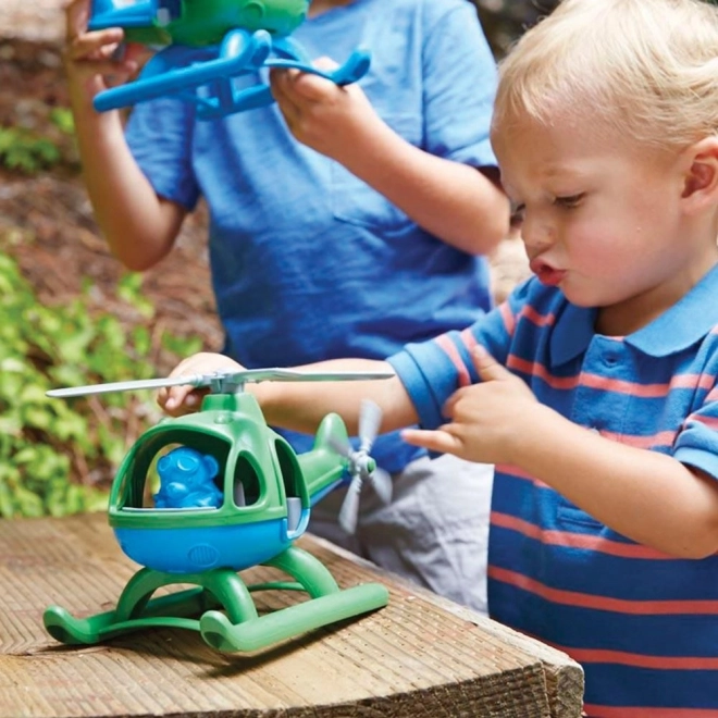 Hélicoptère Green Toys bleu