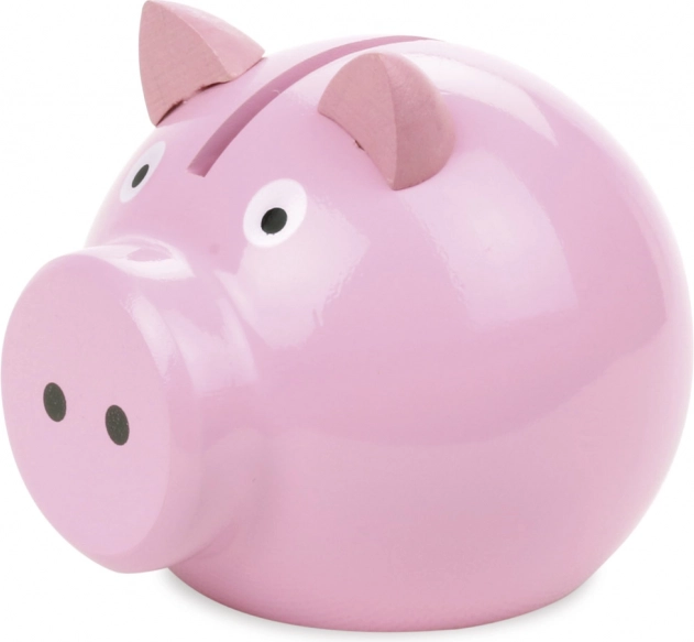 Vilac tirelire en bois cochon rose