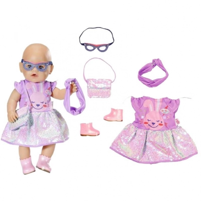 BABY born Ensemble avec robe Deluxe Édition Anniversaire, 43 cm