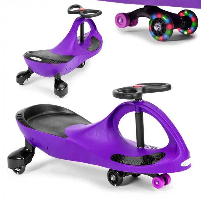 Voiturette roulante avec roues LED violettes ECOTOYS